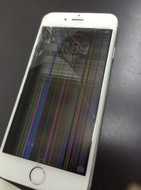 iPhone6　液晶割れ